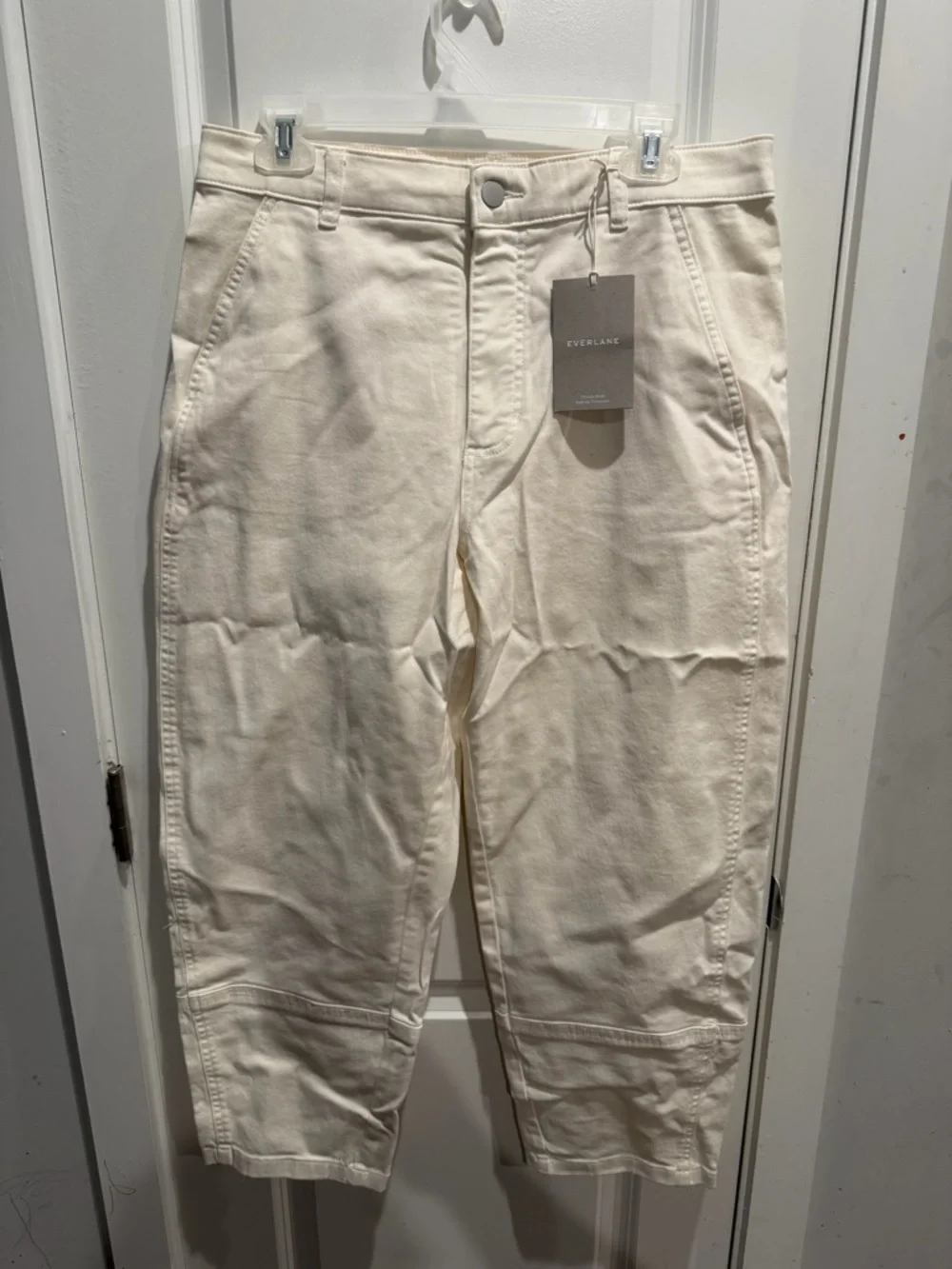 Everlane The Utility Curve Pant Bone Size 12 Regular NWT - Picture 5 of 10